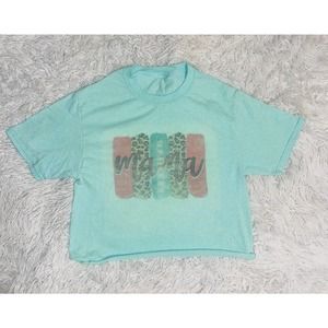 Mama Tee Cropped T-Shirt -size small